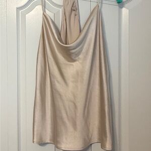 Skies Are Blue Cream Satin Camisole